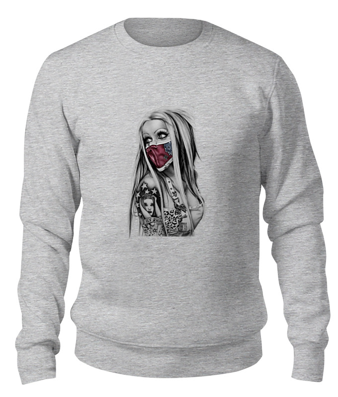 

Свитшот унисекс Printio Girl серый 2XL, Girl