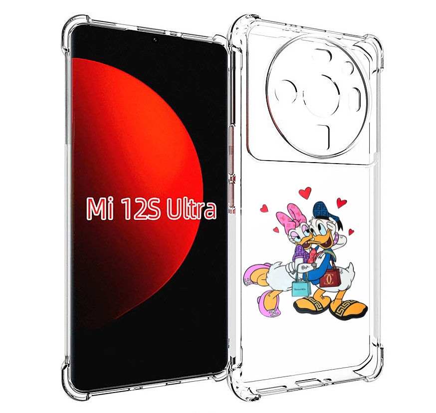 

Чехол MyPads модные-влюбленные-утки для Xiaomi 12S Ultra, Прозрачный, Tocco