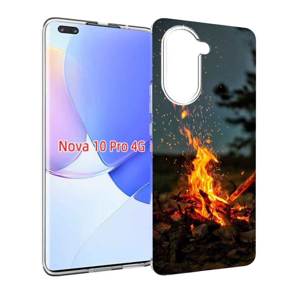 Чехол MyPads Костер-ночное-небо для Huawei Nova 10 Pro противоударный