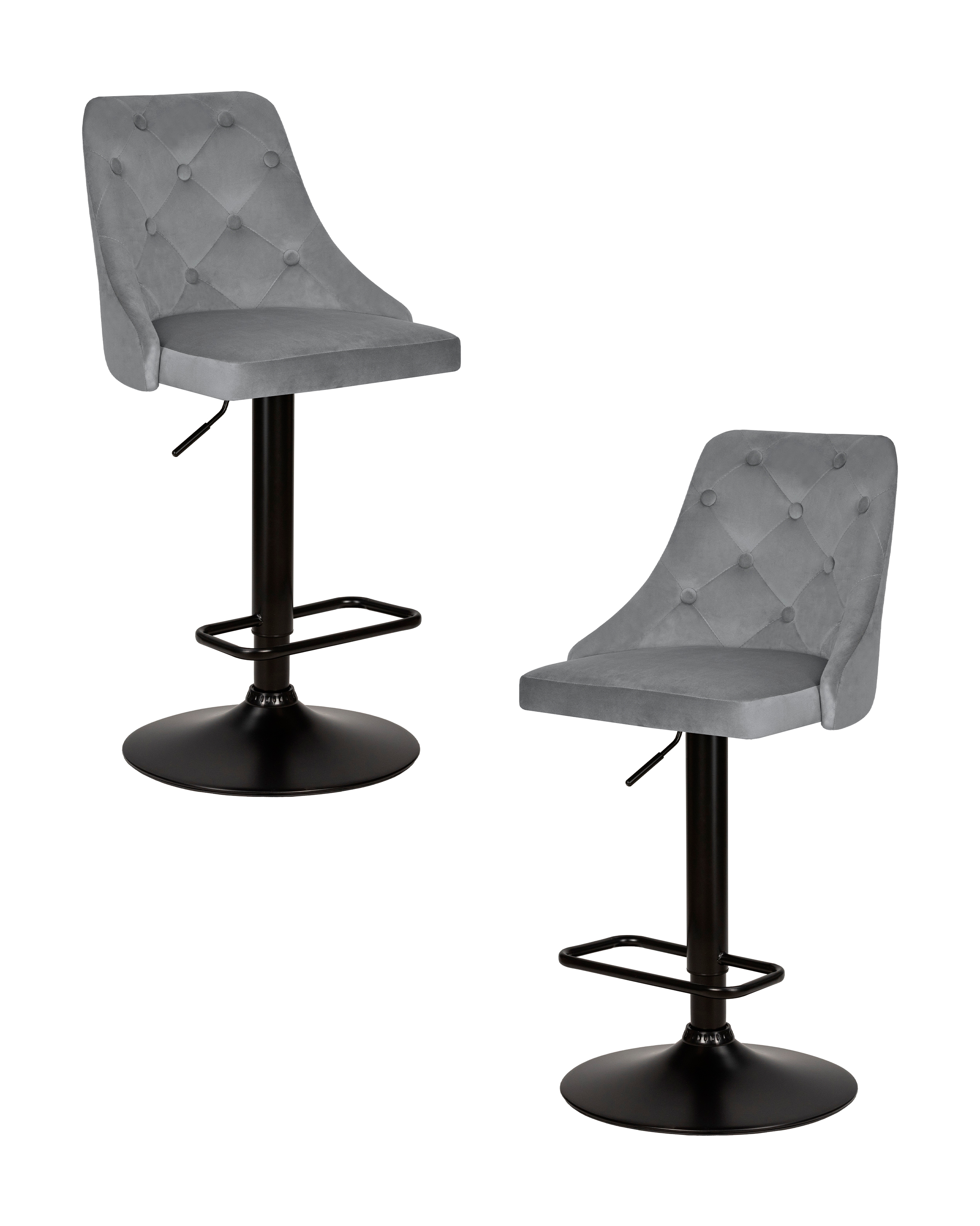 

Барный стул DOBRIN JOSEPH BLACK 2 шт серый, JOSEPH BLACK
