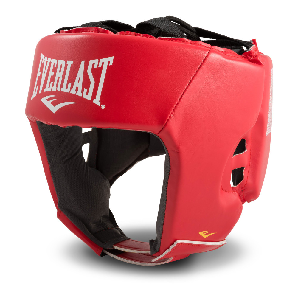 Шлем для любительского бокса EVERLAST Amateur RUS PU, красный, L