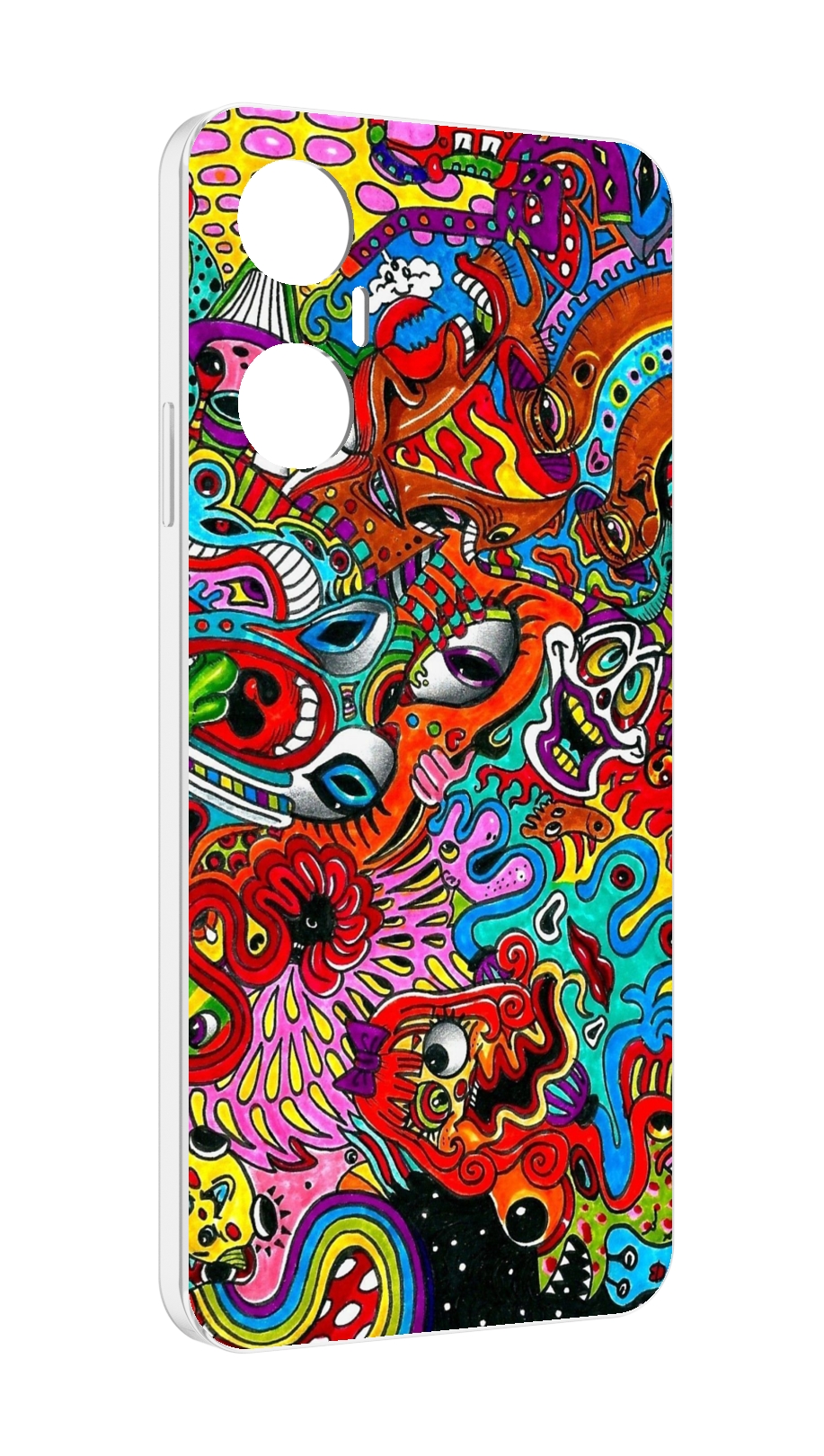 

Чехол MyPads разные абстракции яркие для Infinix Hot 20 5G, Прозрачный, Tocco