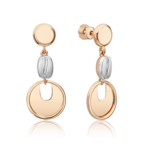 

Серьги из красного золота PLATINA jewelry 02-4907-00-000-1111, 02-4907-00-000-1111