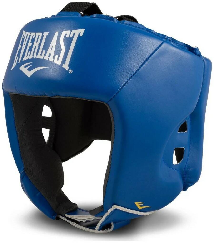 фото Шлем для любительского бокса everlast amateur rus pu, синий, l