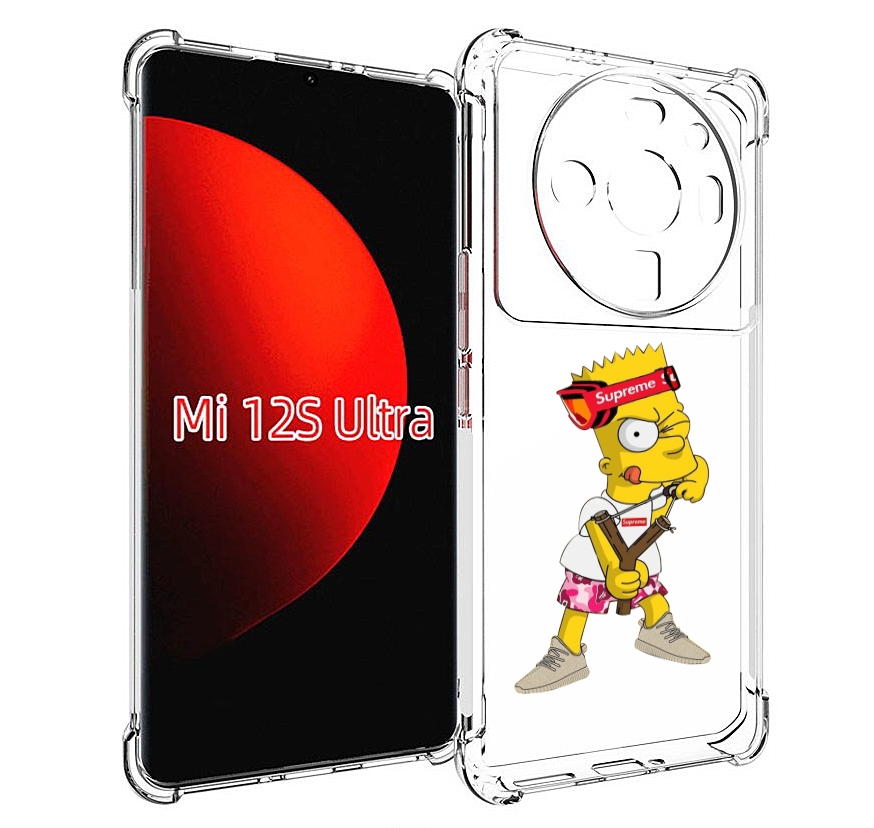 

Чехол MyPads модный-барт-симпсон для Xiaomi 12S Ultra, Прозрачный, Tocco