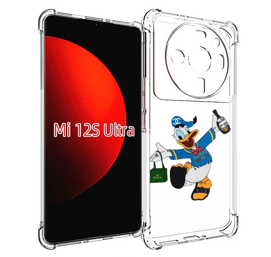 

Чехол MyPads модный-дональд-дак для Xiaomi 12S Ultra, Прозрачный, Tocco