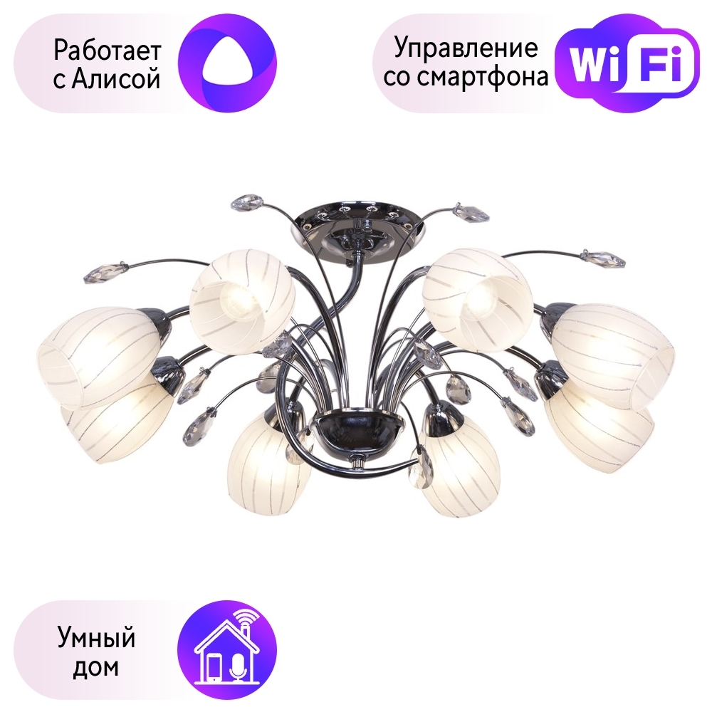 

Потолочная люстра Combo Lustr 768-107-08-A Velante с поддержкой Алиса 390975