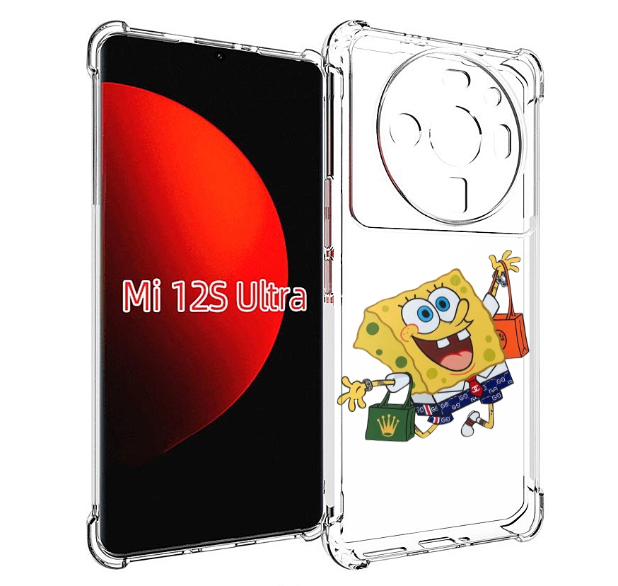 

Чехол MyPads модный-спанч-боб для Xiaomi 12S Ultra, Прозрачный, Tocco