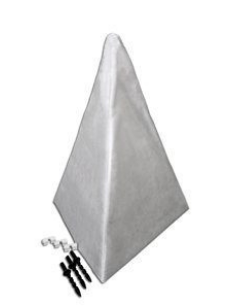 

Чехол для растений Зимний домик для кустов и деревьев каркас ПВХ 0,4 м x 0,4 м, Белый, Зимний домик