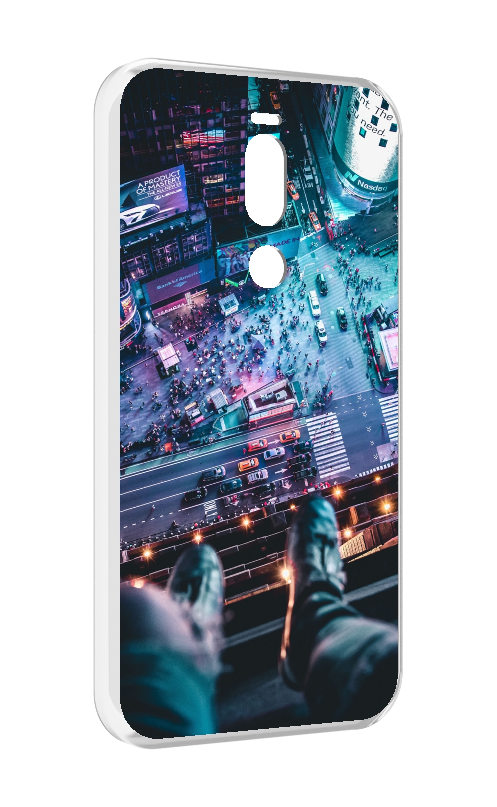 

Чехол Mypads Парень На Крыше Для Meizu X8, Прозрачный, Tocco