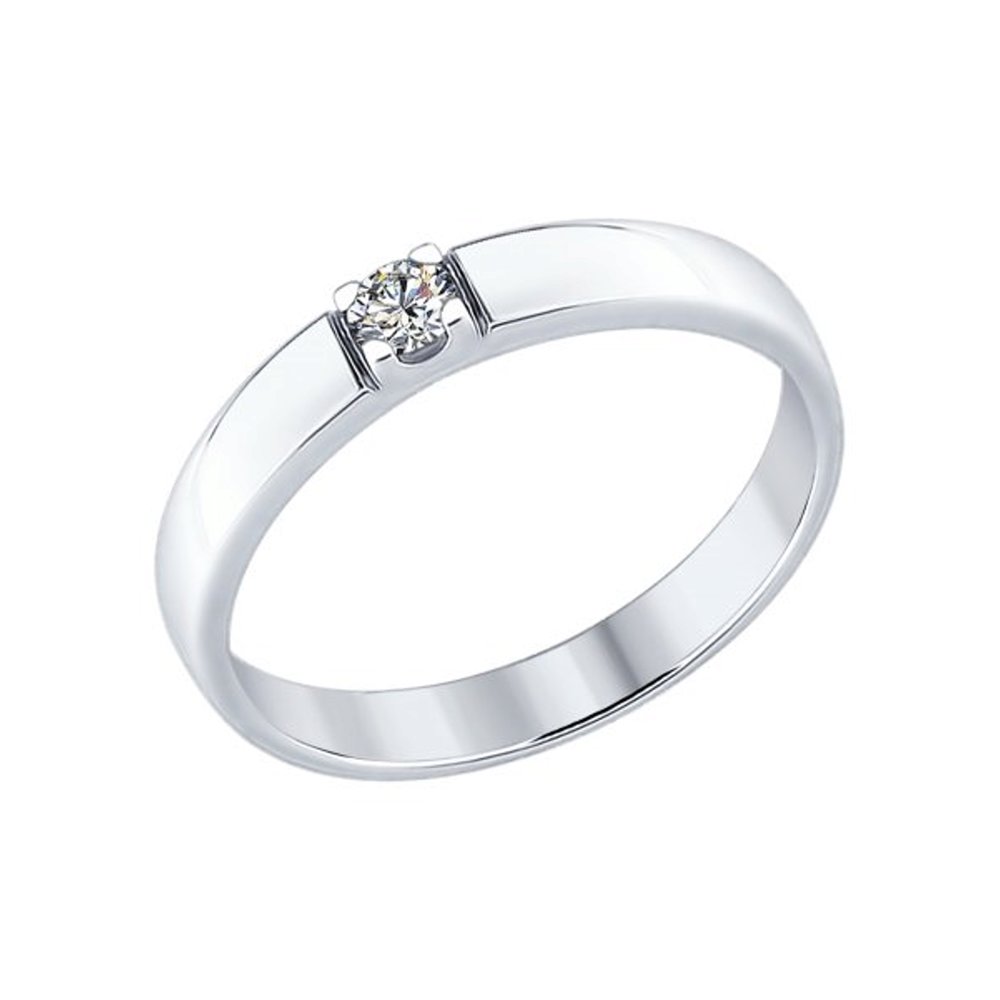 

Кольцо из серебра с фианитом р.17 SOKOLOV 89010057, 89010057