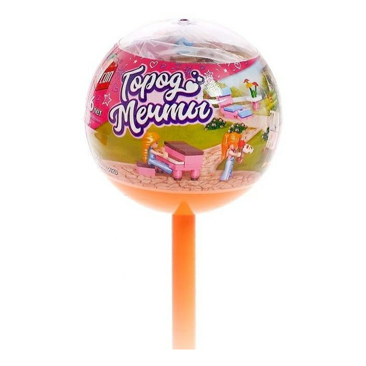 

Конструктор Unicon Город мечты в чупа-чупсе в ассортименте