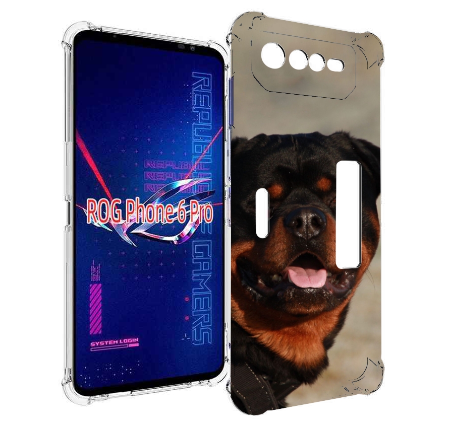 

Чехол MyPads ротвеллер 2 для Asus ROG Phone 6 Pro, Прозрачный, Tocco