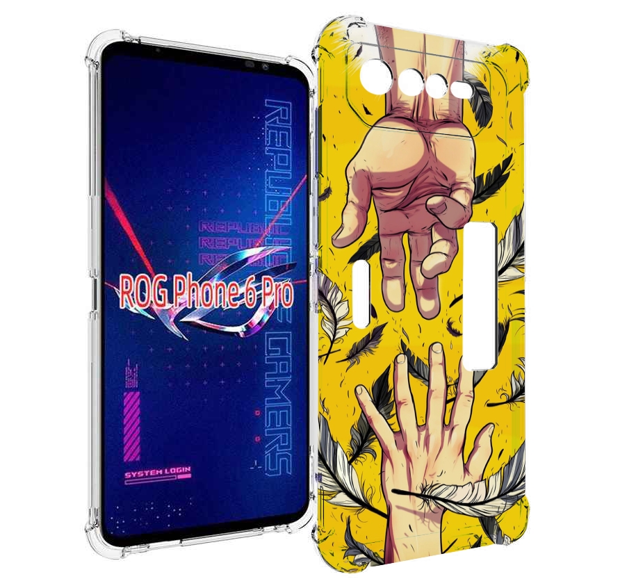 

Чехол MyPads рука-в-руку для Asus ROG Phone 6 Pro, Прозрачный, Tocco