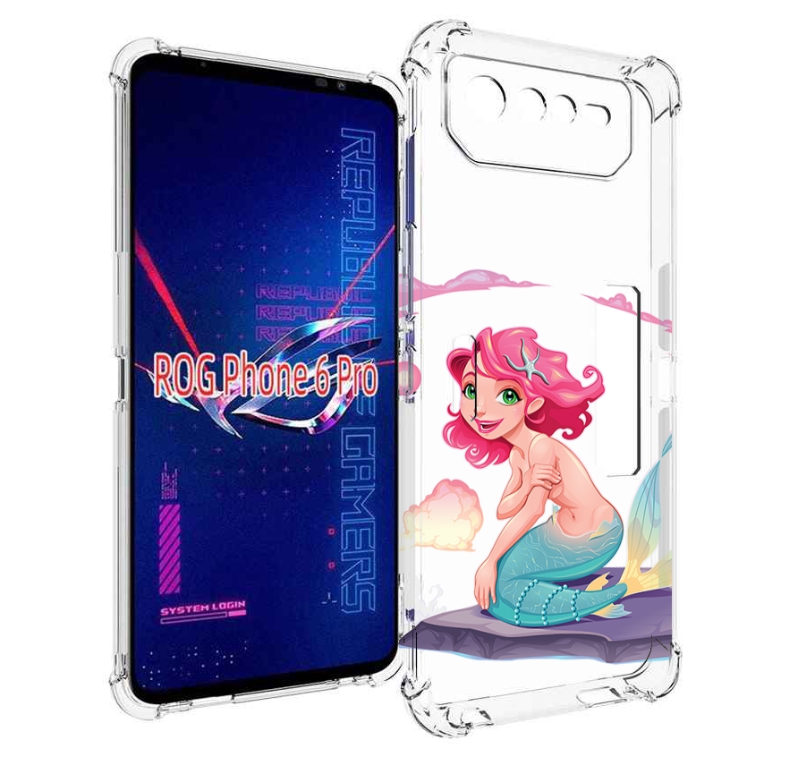 

Чехол MyPads русалочка для Asus ROG Phone 6 Pro, Прозрачный, Tocco