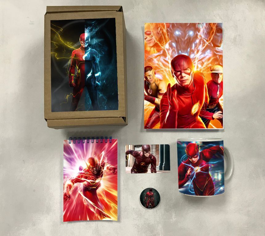 

Бокс с подарком Флэш, The Flash 9, 53734604-1, 5 предметов