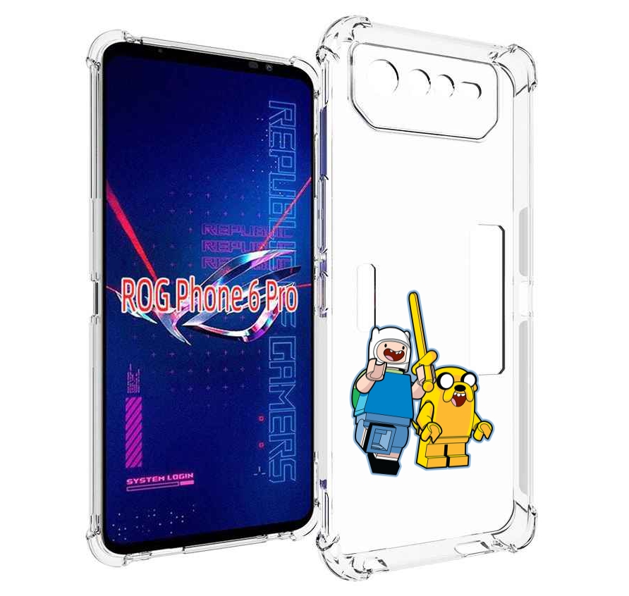 

Чехол MyPads время приключений лего для Asus ROG Phone 6 Pro, Прозрачный, Tocco