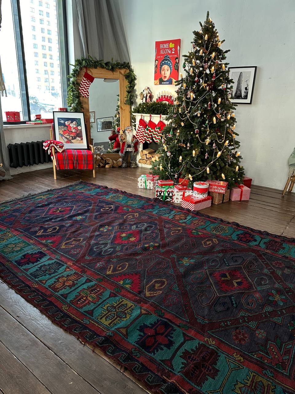 

Ковер the Rugs дагестанский винтажный S89, Дагестанский