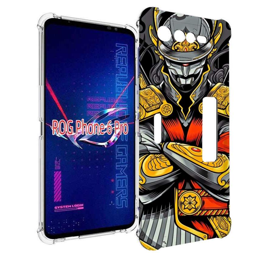 

Чехол MyPads самурай для Asus ROG Phone 6 Pro, Прозрачный, Tocco