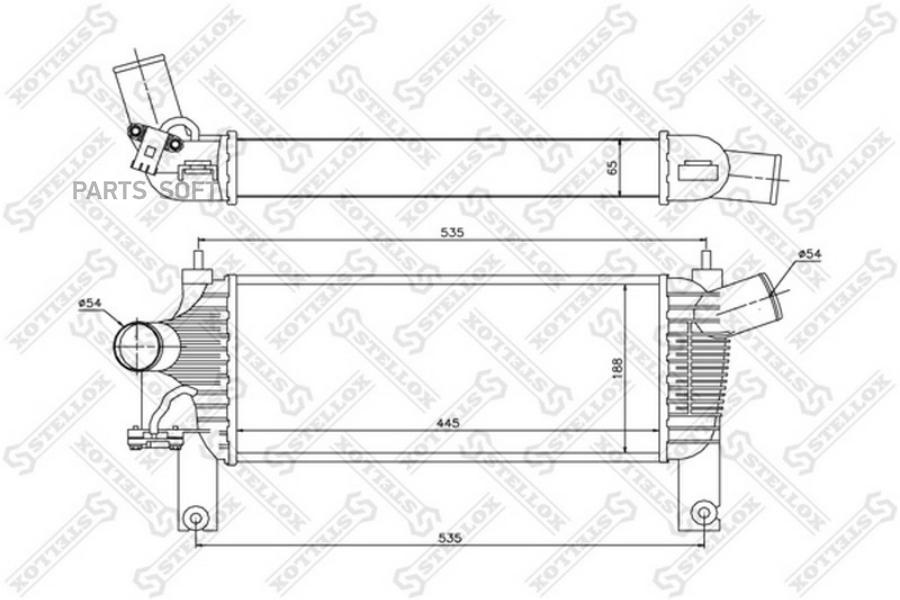 

10-40233-sx_интеркулер nissan navara/pathfinder 2.5dci 05>