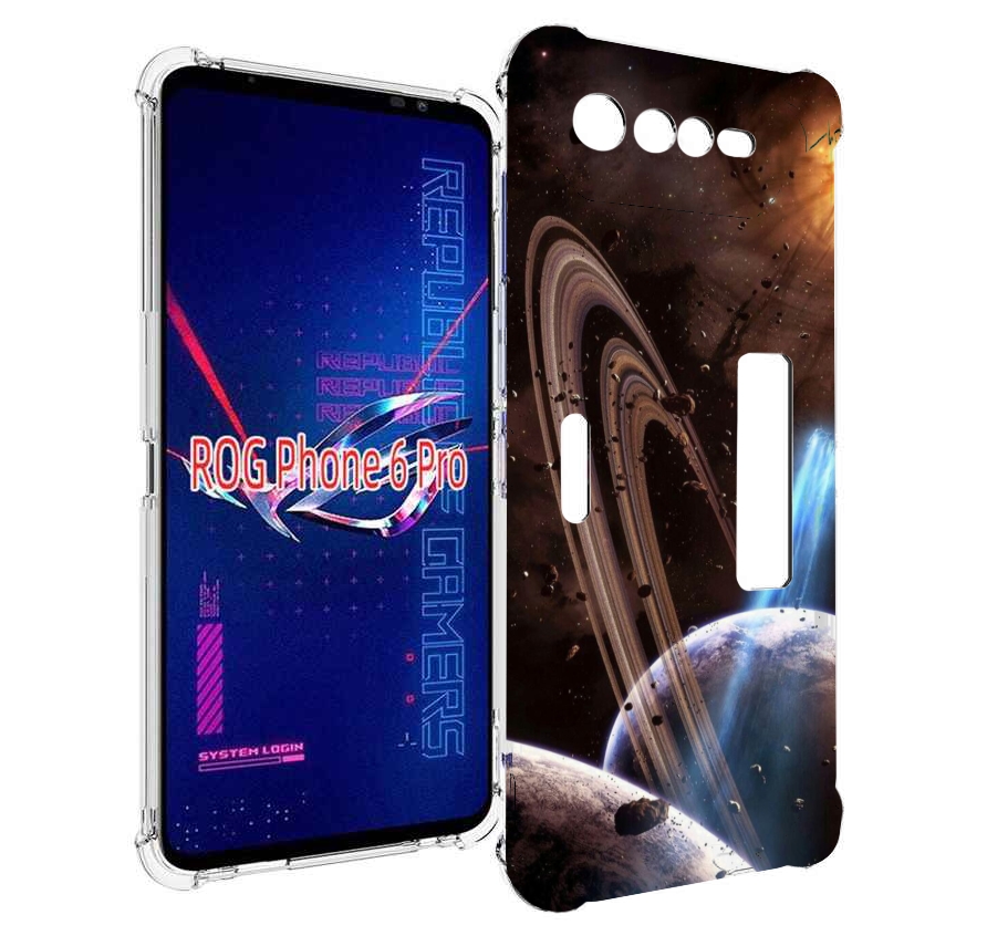 

Чехол MyPads сатурн в космосе для Asus ROG Phone 6 Pro, Прозрачный, Tocco