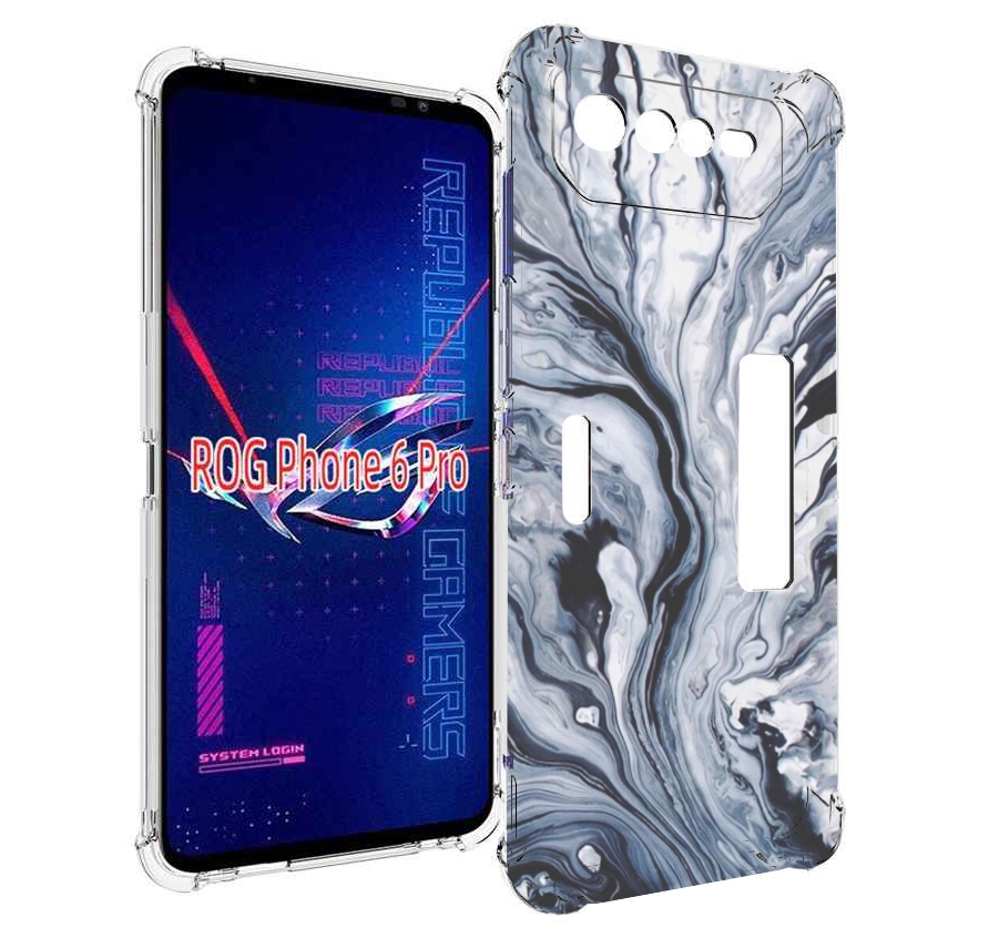 

Чехол MyPads серая краска для Asus ROG Phone 6 Pro, Прозрачный, Tocco