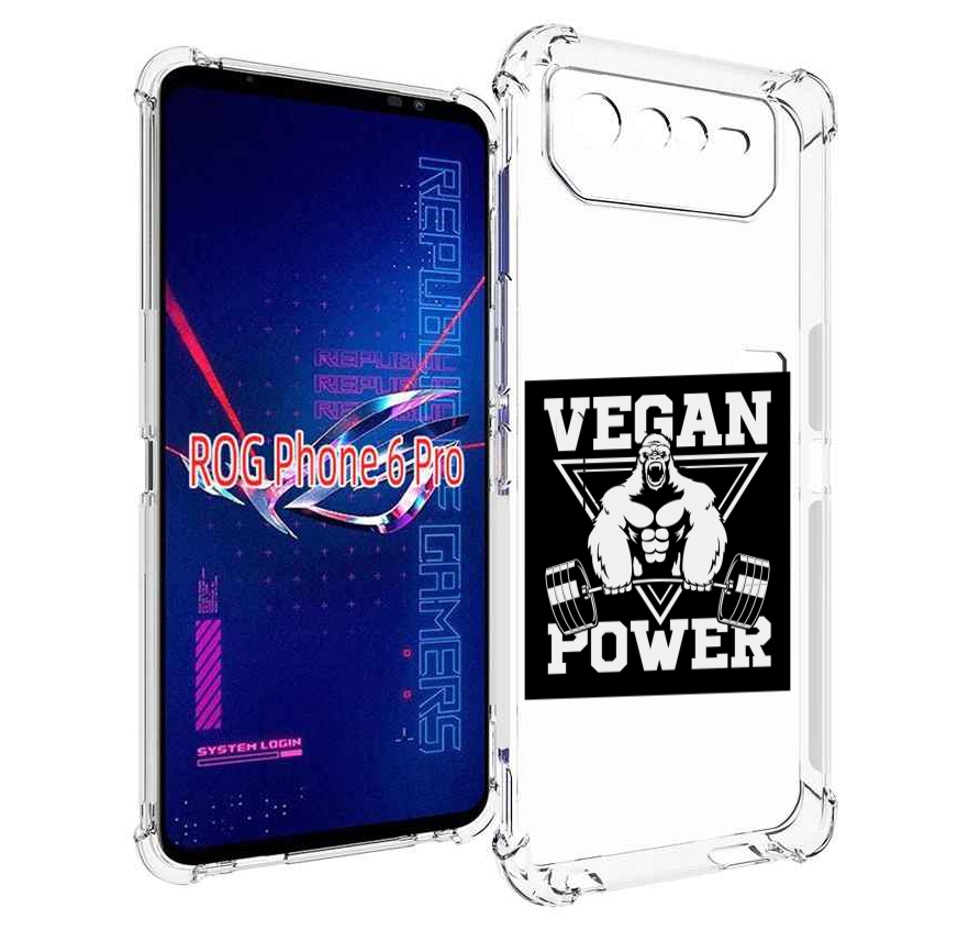 

Чехол MyPads сила-вегана для Asus ROG Phone 6 Pro, Прозрачный, Tocco