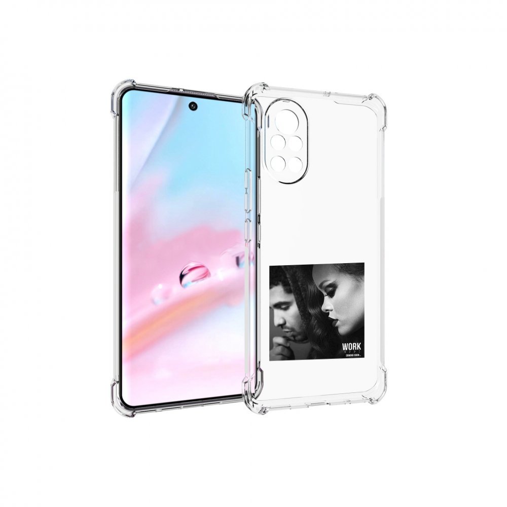 

Чехол MyPads Rihanna feat для Huawei Nova 8 (ANG-LX1), Прозрачный, Tocco