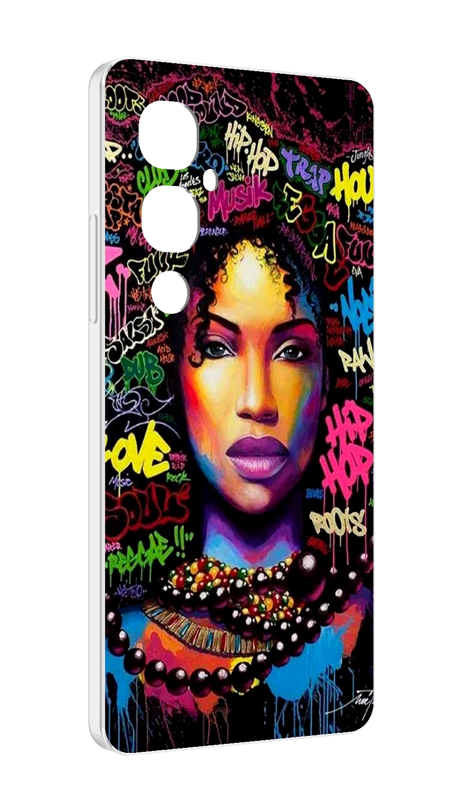 

Чехол MyPads девушка-в-граффити женский для Tecno Pova 4 Pro, Прозрачный, Tocco