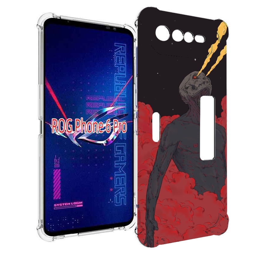 

Чехол MyPads скелет в красном дыму для Asus ROG Phone 6 Pro, Прозрачный, Tocco