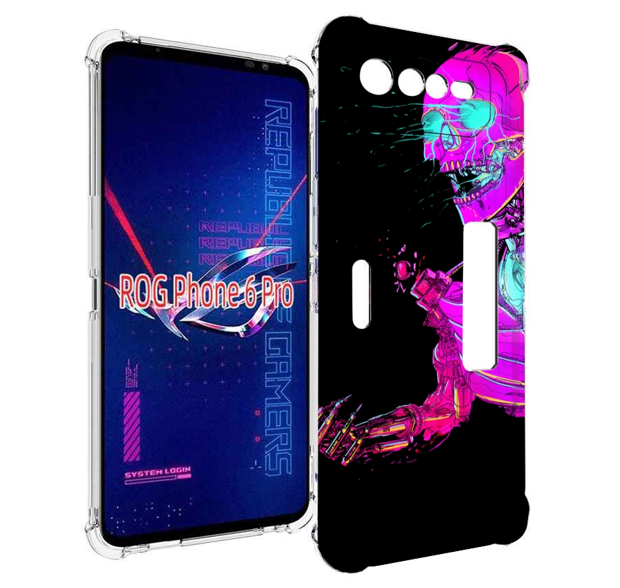 

Чехол MyPads скелет-робот-фиолетовый для Asus ROG Phone 6 Pro, Прозрачный, Tocco