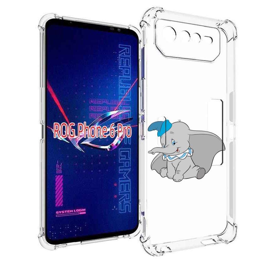 

Чехол MyPads слоненок-с-большими-ушками для Asus ROG Phone 6 Pro, Прозрачный, Tocco