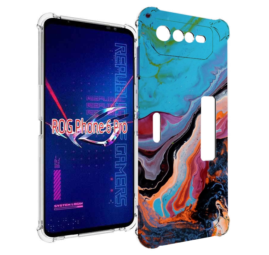 

Чехол MyPads смешанные краски для Asus ROG Phone 6 Pro, Прозрачный, Tocco