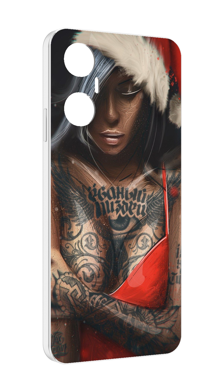 

Чехол MyPads санта-клаус-девушка для Infinix Hot 20 5G, Прозрачный, Tocco