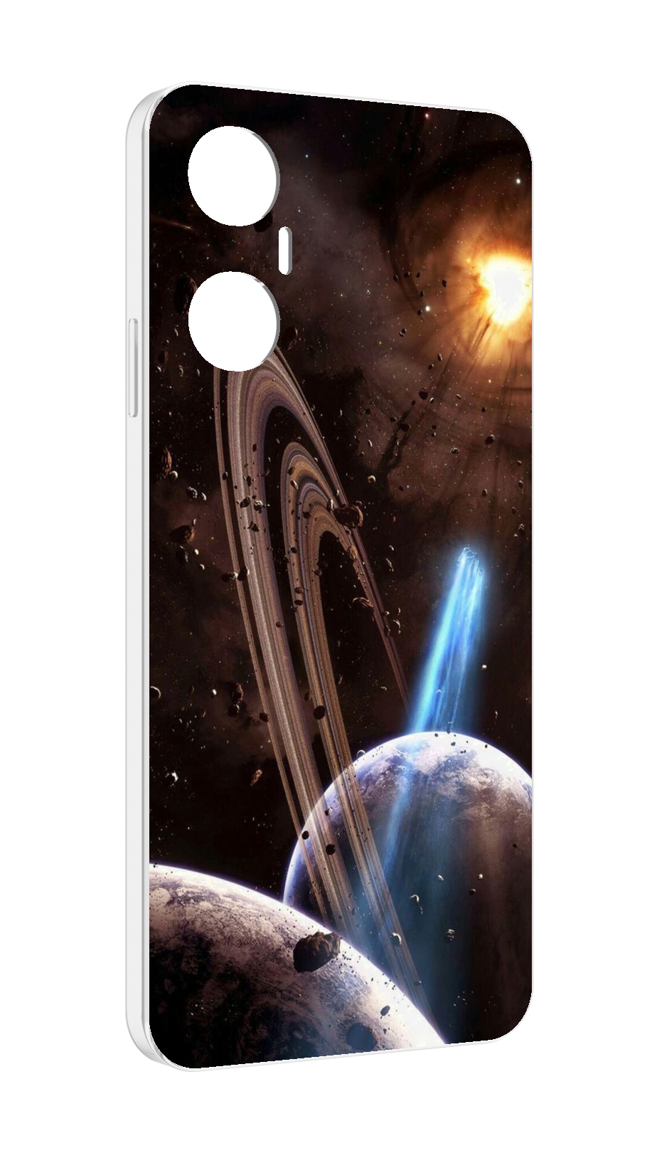 

Чехол MyPads сатурн в космосе для Infinix Hot 20 5G, Прозрачный, Tocco