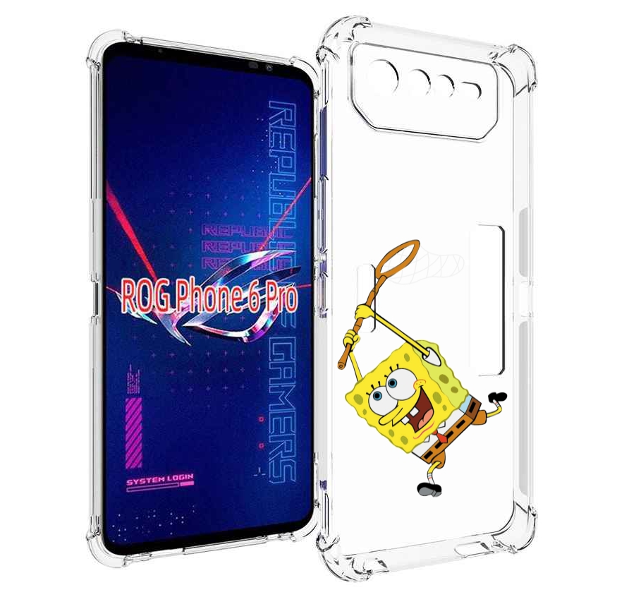 

Чехол MyPads спанчбоб-с-сочком для Asus ROG Phone 6 Pro, Прозрачный, Tocco