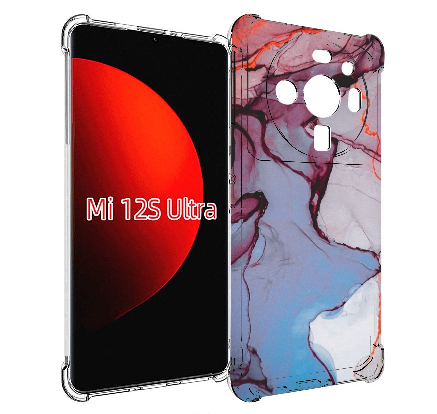 

Чехол MyPads мраморный рисунок для Xiaomi 12S Ultra, Прозрачный, Tocco