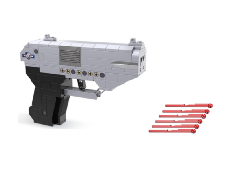 Конструктор-игрушка CADA двухствольный пистолет (250 деталей)