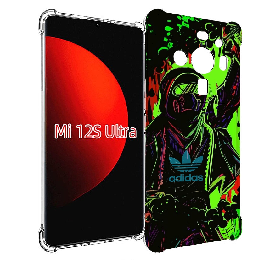 

Чехол MyPads мужчина в красках адидас для Xiaomi 12S Ultra, Прозрачный, Tocco