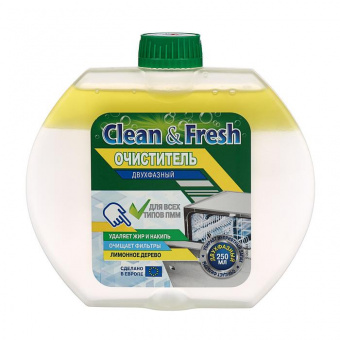 фото Клин энд фреш / clean&fresh - очиститель для посудомоечных машин лимонное дерево 250 мл