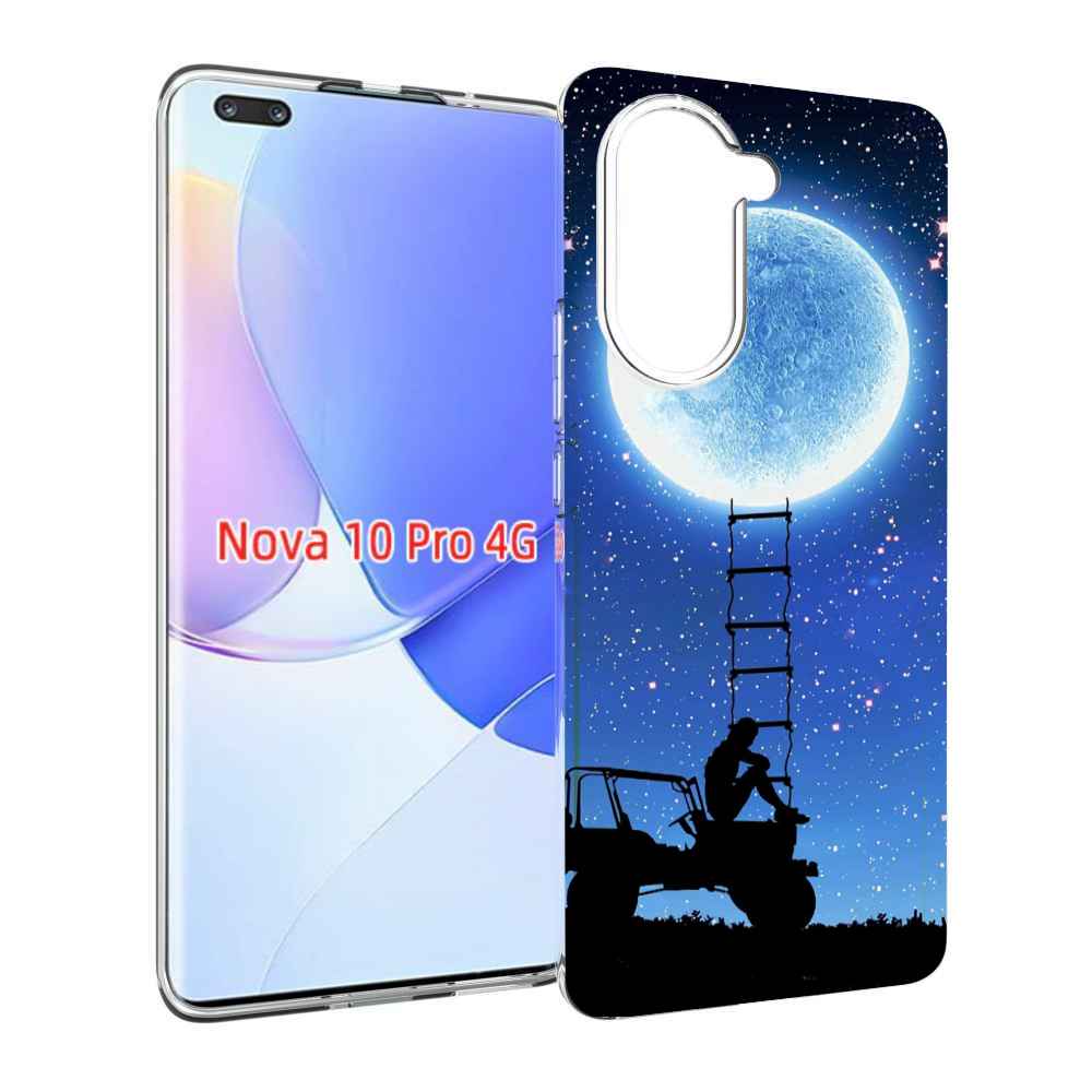 Чехол MyPads Машина-на-лун для Huawei Nova 10 Pro противоударный