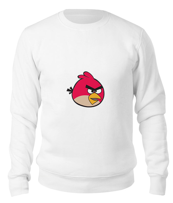 

Свитшот унисекс Printio Angry birbs белый 2XL, Angry birbs