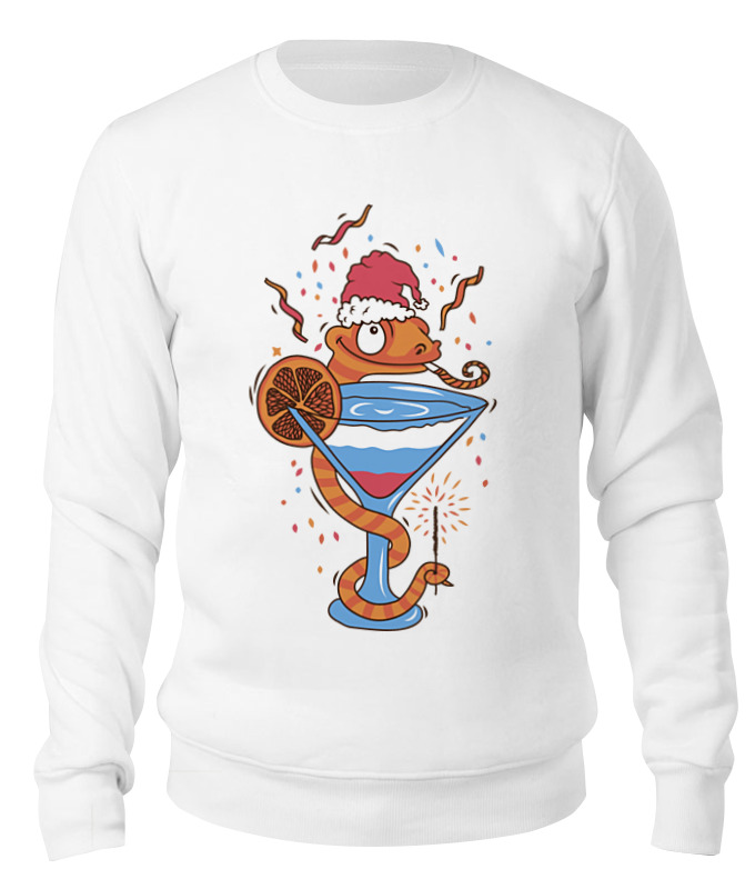 

Свитшот унисекс Printio New year белый 2XL, New year