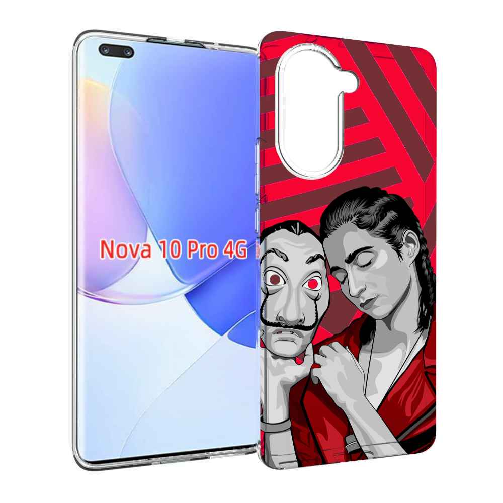Чехол MyPads Найроби-бумажного-дома для Huawei Nova 10 Pro противоударный