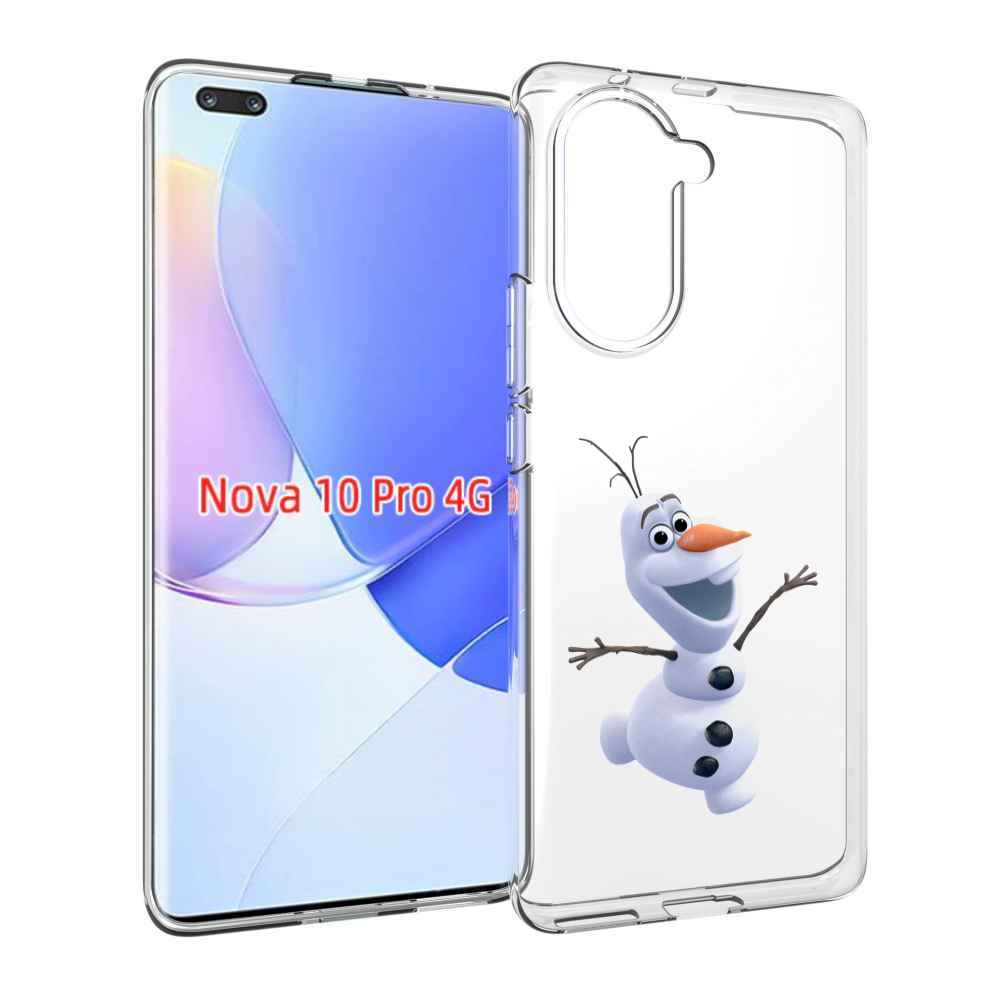 Чехол MyPads Олаф-холодное-сердце для Huawei Nova 10 Pro противоударный