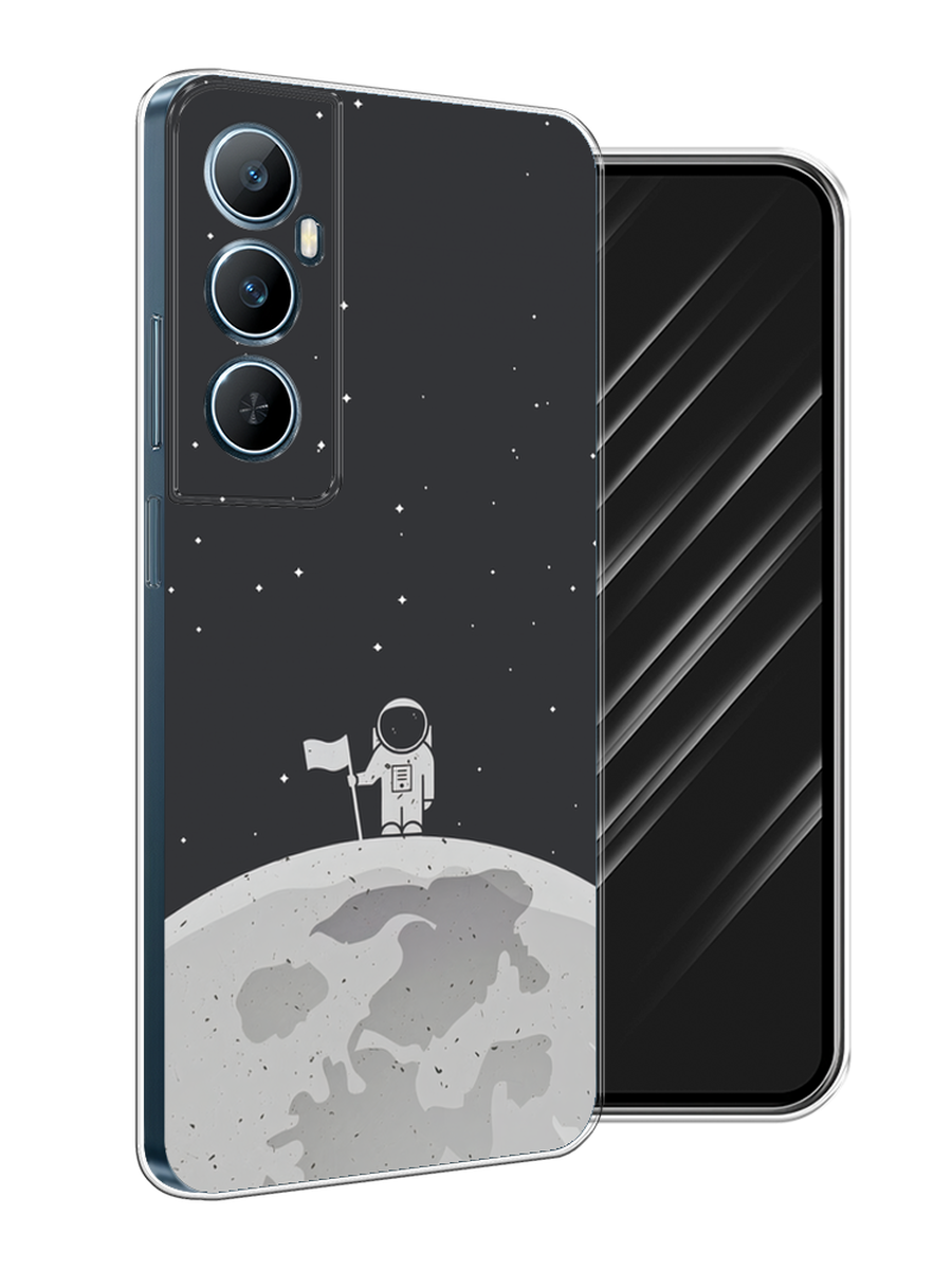 

Чехол Awog на Realme C65 "Первый на Луне", Черный, 2516750-1