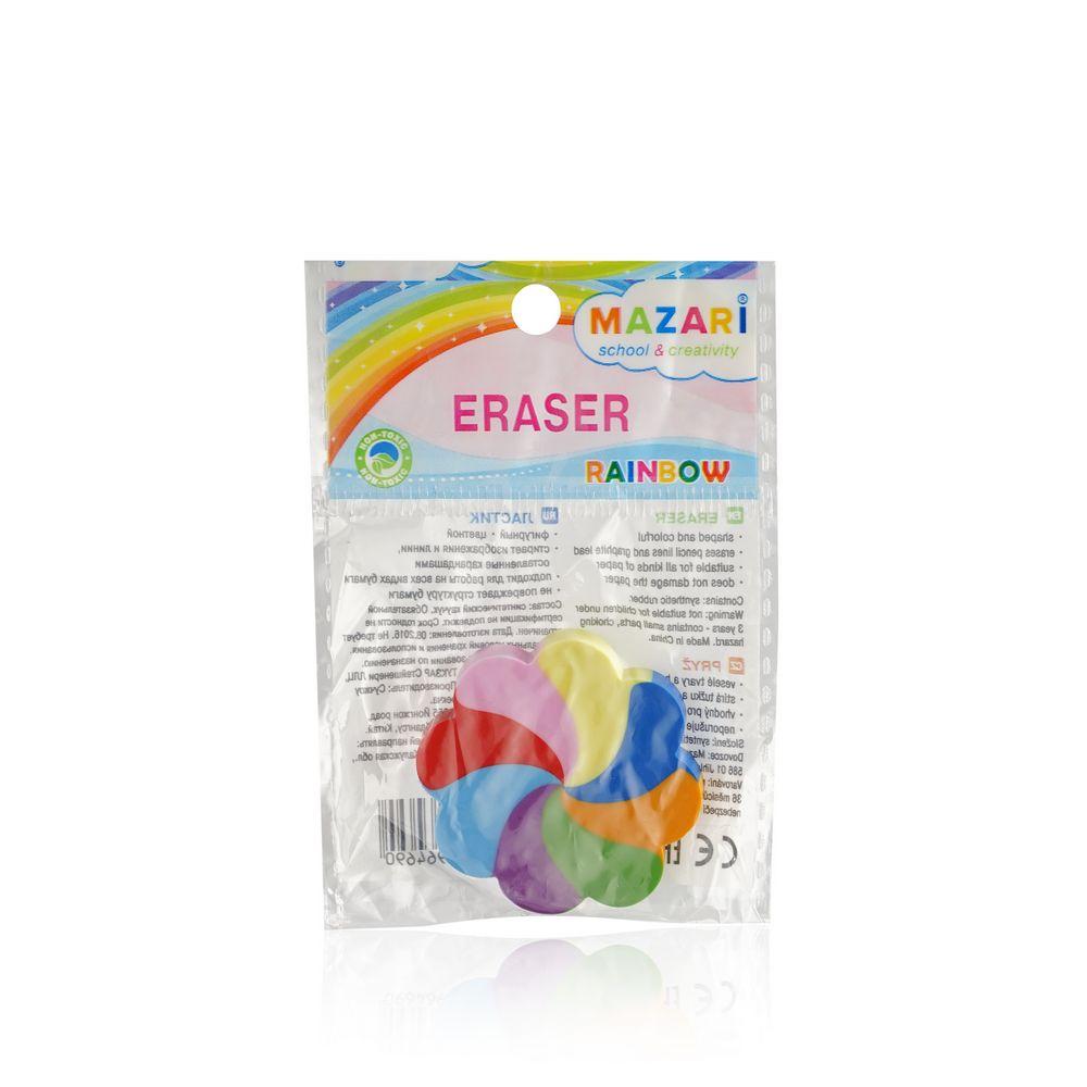 

Ластик Mazari Rainbow фигурный М-6764, Разноцветный