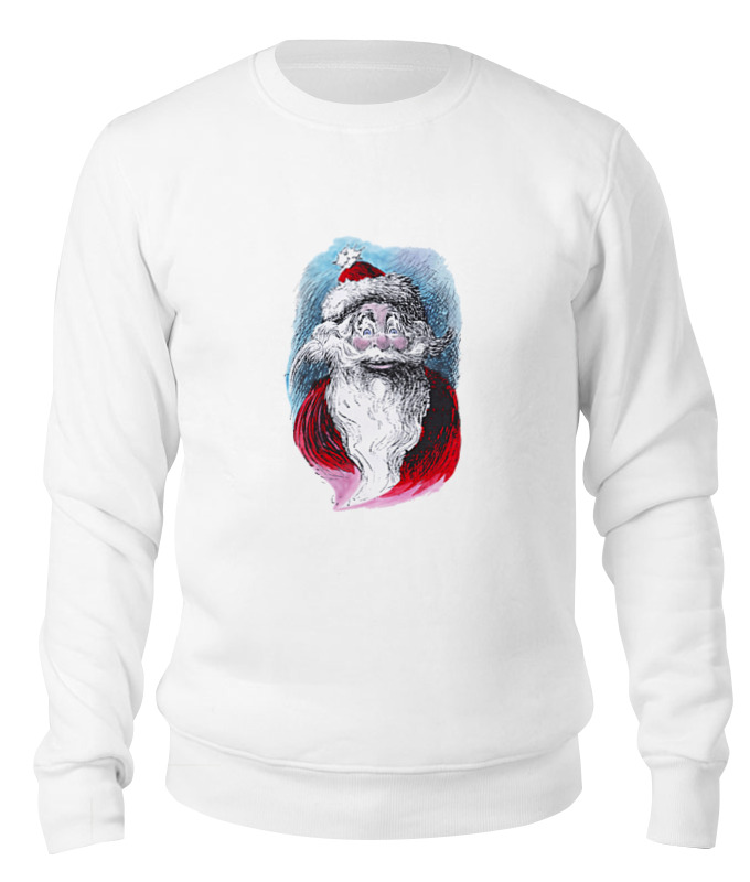 

Свитшот унисекс Printio Funny santa белый 2XL, Funny santa