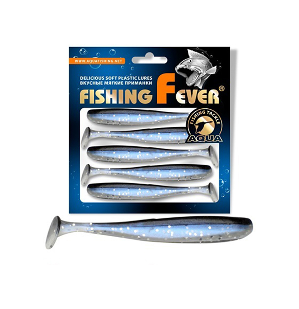 

Риппер AQUA FishingFever SLIM, 10,0cm, 5,0g, 5шт, 044 (перл.-черный с блест.), 1 уп., Fishing Fever Slim