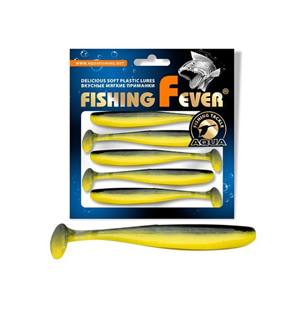 

Риппер AQUA FishingFever SLIM, 10,0cm, 5,0g, 5 шт, 061 (желто-черный), 1 уп., Желтый;черный, Fishing Fever Slim